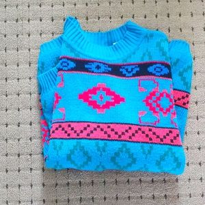 Overside Vintage Aztec Sweater